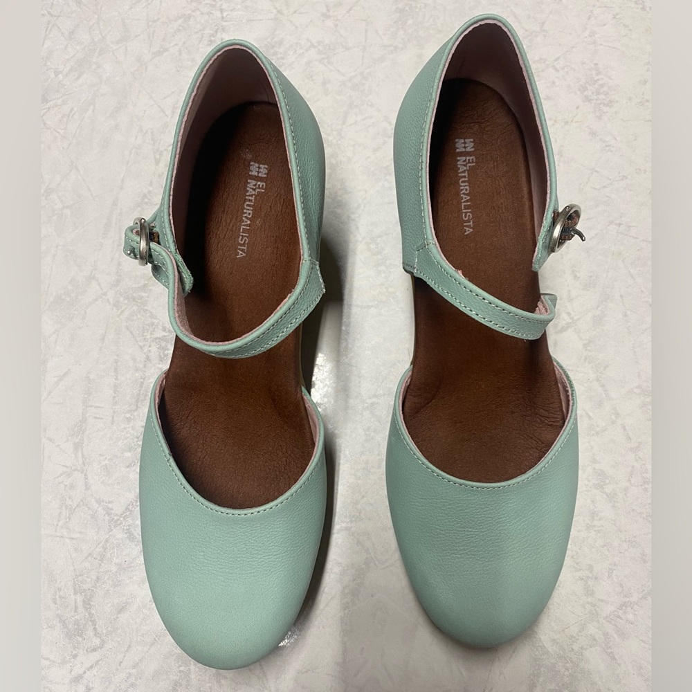 El Naturalista N582 Mint Mary Jane Heels